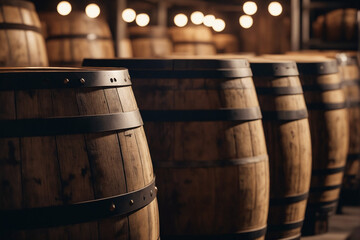 Background of barrels