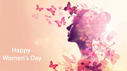 Creative womans day background
