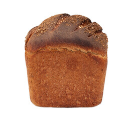Rye bread isolated on white background