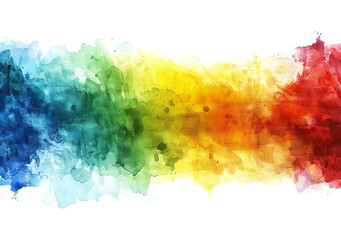 rainbow watercolor design, Generative AI