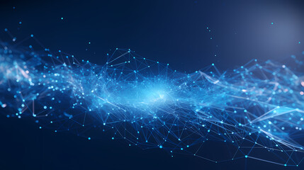 Fototapeta premium blue abstract particles