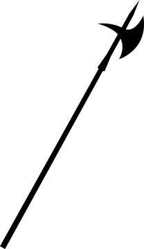 recommend clip art: Halberd Silhouette Illustration
