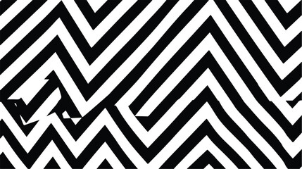 Black and white zigzag striped pattern for backgrounds