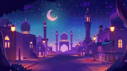 Fotobehang Ramadan background illustration  © MOUISITON