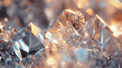 Shiny sparkling crystal texture