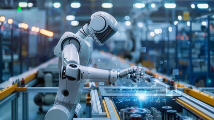 A surreal factory producing digital dreams and technological wonders