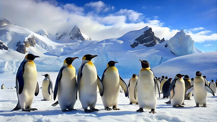 penguins in Antarctica