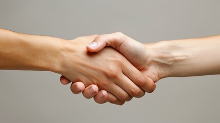 Partnership: A handshake between two individuals