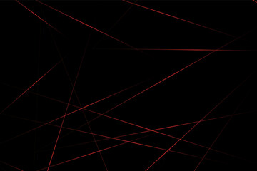 Abstract black with red lines, triangles background modern design. Vector illustration EPS 10.