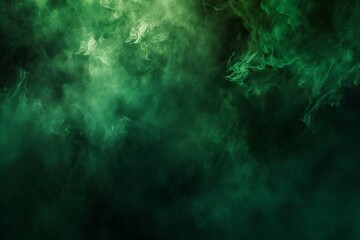 Green steam on a black background,  Design element,  Abstract texture - obrazy, fototapety, plakaty