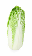 Fresh ripe Chinese cabbage isolated on white