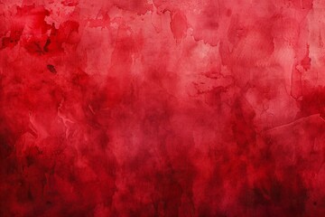 Abstract red watercolor background,  Texture of watercolor on paper - obrazy, fototapety, plakaty
