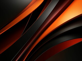 Black and Orange Straight Lines Abstract Background. Generative AI