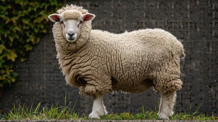 Obraz premium Sheep lying in front of another standing