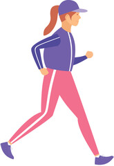 woman runs. morning run. jogging.