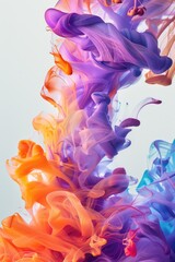 The image is a colorful explosion of smoke and fire, with a mix of orange