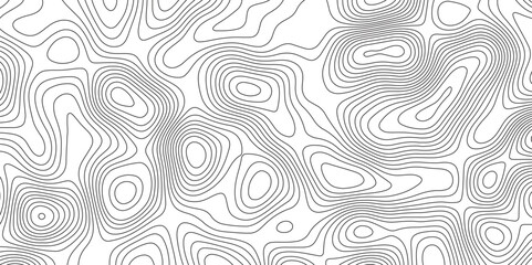 Black and white abstract background vector, Abstract topographic contours map background. Topographic map and landscape terrain texture grid. Salmon fillet texture, fish pattern. - obrazy, fototapety, plakaty
