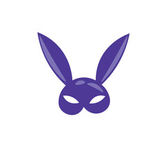 BDSM mask on white background