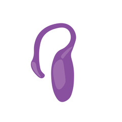 Vibrating egg on white background