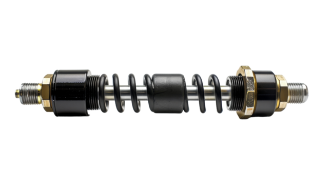 A detailed close-up showcasing the intricate camber of a cars wheel against a white background