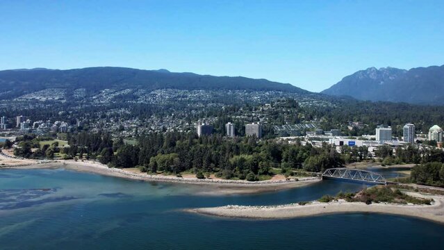 West Vancouver British Columbia Summer Aerial View
