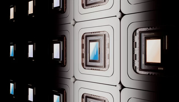 Electrical computer chips with illuminated lighting
