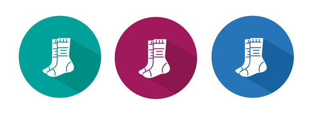 Icon for sock vector illustration in flat.