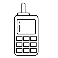 Phone icon. Cellphone pictogram in trendy flat style isolated on background vector