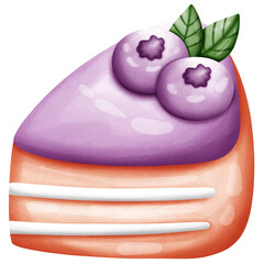 chocolate cake with blueberry 