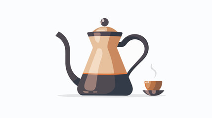 Coffee pot icon vector Coffeepot on isolated background