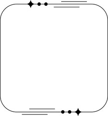 Minimalist aesthetic line frame