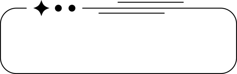 Minimalist aesthetic line frame