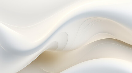 A serene abstract milk background, evoking a sense of calm and simplicity with its soft, flowing curves  Ai Generative - obrazy, fototapety, plakaty