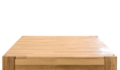Wooden table top isolated  over  transparent background png illustration