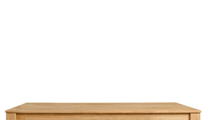 Wooden table top isolated  over  transparent background png illustration