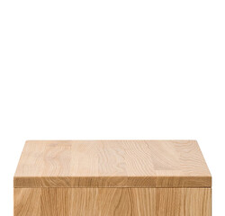 Wooden table top isolated  over  transparent background png illustration