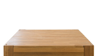 Wooden table top isolated  over  transparent background png illustration
