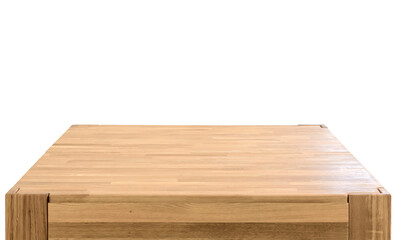 Wooden table top isolated  over  transparent background png illustration