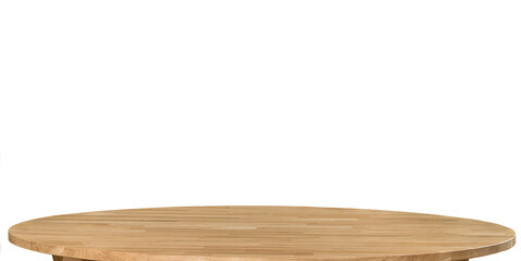 Wooden table top isolated  over  transparent background png illustration