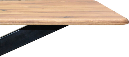 Wooden table top over white background. Natural wood table top vector illustration