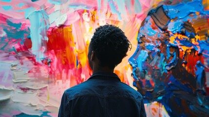 Fototapeta premium Delving into the collaborative possibilities of AI for artistic projects AI generated illustration