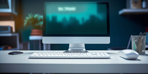 Fototapeta premium Productivity in Simplicity. Office. Task management concept. Professional Workspace Accessories.