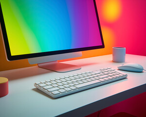 Productivity in Simplicity. Office. Task management concept. Professional Workspace Accessories.