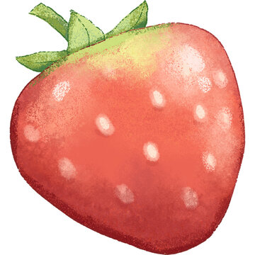 red strawberry summer fruit clipart
