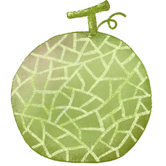 Melon summer fruit clipart
