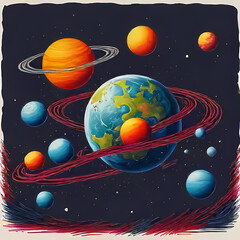 universe with some planets