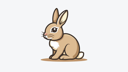 rabbit logo design template inspiration vector illustr