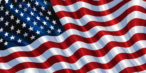 Fototapeta premium American flag for Memorial Day, 4th of July, Labour Day