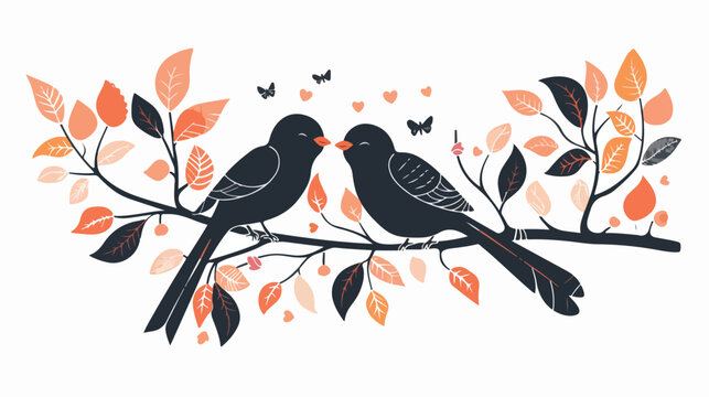 Love Birds Vector Images Illustrations Vectors eps