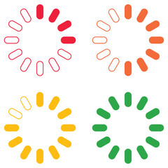 The progress of loading icon, processing of working sign, downloading symbol